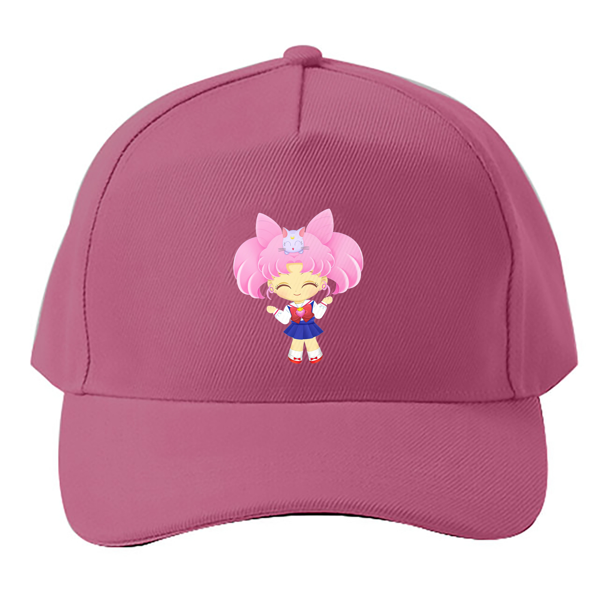（画像用） 美少女戦士セーラームーン ちびうさ Sailor Moon Chibiusa Tsukino Usagi Small Lady Serenity ベースボールキャップ 綿100％ 男女兼用 帽子 スポーツ